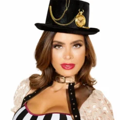 Roma Costume Top Hat With Pocket Watch