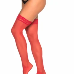 Espiral Hosiery Sheer Thigh Highs Stockings With Lace Top
