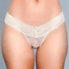 Be Wicked Cut Lace Panties Nude LINGERIE