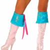 Roma Costume Turquoise Pirate Boot Cuffs ACCESORIES 2 Roma Costume Turquoise Pirate Boot Cuffs ACCESORIES