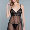 Be Wicked LINGERIE Hailey Babydoll Black