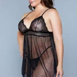 Be Wicked LINGERIE Hailey Babydoll Black