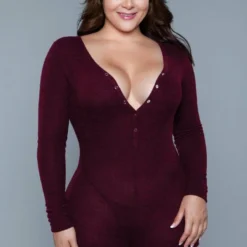 Be Wicked Nala Romper Burgundy
