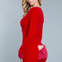 Be Wicked Casey Romper Red SLEEPWEAR