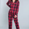 Be Wicked Saige PJ Set Red SLEEPWEAR 2 Be Wicked Saige PJ Set Red SLEEPWEAR