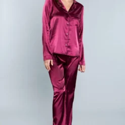 Be Wicked Tessa Satin Set White SLEEPWEAR