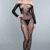 Be Wicked LINGERIE Silent Movies Bodystocking