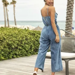 Espiral Blue Stripes Jumpsuit