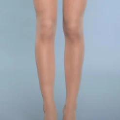Be Wicked Hosiery Favorite Day Thigh Highs Nude