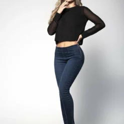 Espiral CLOTHING Butt Lifting Jeans With Side Zipper