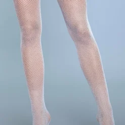 Be Wicked Hosiery Kiss Goodnight Thigh Highs White