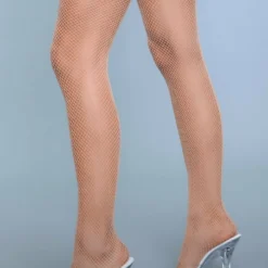 Be Wicked Hosiery Great Catch Thigh Highs Nude