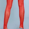 Be Wicked Great Catch Thigh Highs Red Hosiery