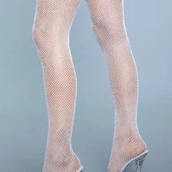 Be Wicked Great Catch Thigh Highs White