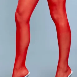 Be Wicked Best Behavior Thigh Highs Red