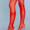 Be Wicked Lace Over It Thigh Highs Red Hosiery