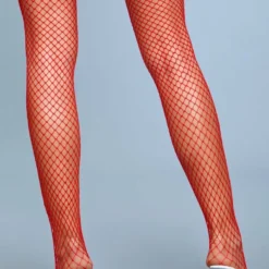 Be Wicked Hosiery Catch Me If You Can Thigh Highs Red