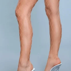 Be Wicked Caught In My Trap Thigh Highs Nude Hosiery