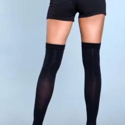 Be Wicked Hosiery Illusion Clip Garter Thigh Highs