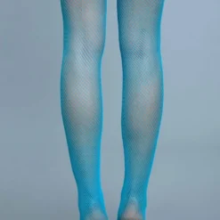 Be Wicked Nylon Fishnet Thigh Turquoise 7 Be Wicked Nylon Fishnet Thigh Turquoise