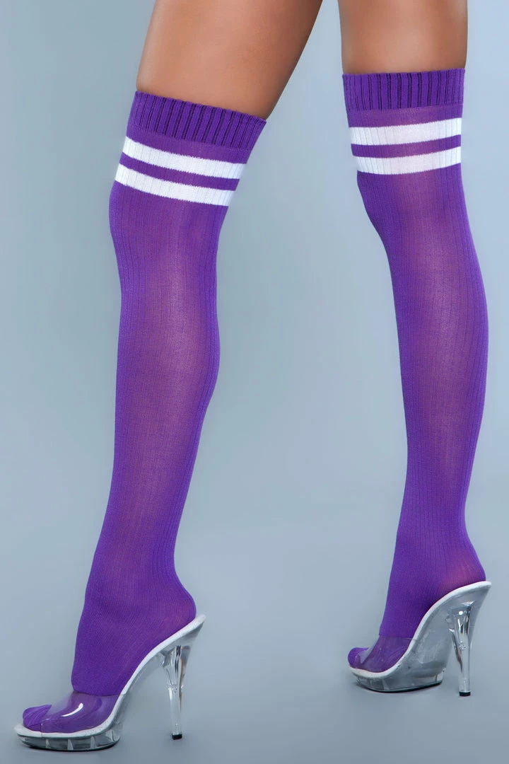 Be Wicked Going Pro Thigh Highs Purple 3 Be Wicked Going Pro Thigh Highs Purple