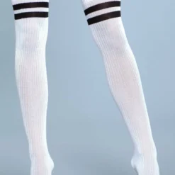 Be Wicked Going Pro Thigh Highs White 6 Be Wicked Going Pro Thigh Highs White