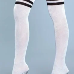 Be Wicked Going Pro Thigh Highs White