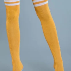 Be Wicked Hosiery Going Pro Thigh Highs Yellow 7 Be Wicked Hosiery Going Pro Thigh Highs Yellow