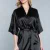 Be Wicked Home Alone Robe Black LINGERIE 2 Be Wicked Home Alone Robe Black LINGERIE