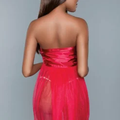 Be Wicked Red Bow Lingerie Dress