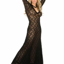 Elegant Moments Black Lace Gown