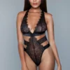 Be Wicked LINGERIE Llana Banded Teddy Black