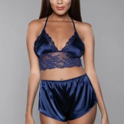 Be Wicked Liliana Cami And Short Set Navy
