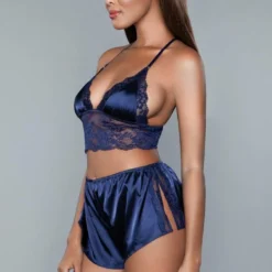 Be Wicked Liliana Cami And Short Set Navy