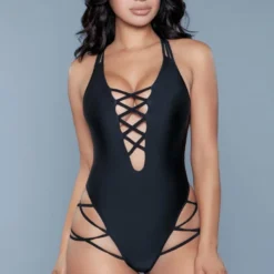 Be Wicked SWIMWEAR Amaya One Piece Swimsuit Black