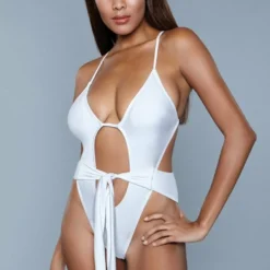 Be Wicked Trinity One Piece Swimsuit White