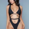 Be Wicked Makayla One Piece Swimsuit Black SWIMWEAR