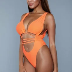 Be Wicked Makayla One Piece Swimsuit Orange