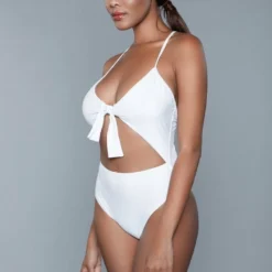 Be Wicked SWIMWEAR Delaney One Piece Swimsuit White