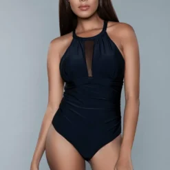 Be Wicked Briella One Piece Swimsuit Black SWIMWEAR