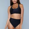 Be Wicked SWIMWEAR Vera 2 Piece Bikini Set Black