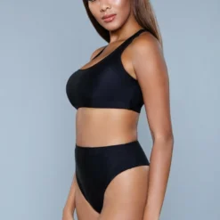 Be Wicked SWIMWEAR Vera 2 Piece Bikini Set Black