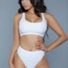 Be Wicked Vera 2 Piece Bikini Set White SWIMWEAR