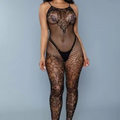 Be Wicked Cant Get Enough Body Stocking LINGERIE