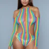 Be Wicked Tops Multicolor Strange Love Bodysuit 1 Be Wicked Tops Multicolor Strange Love Bodysuit