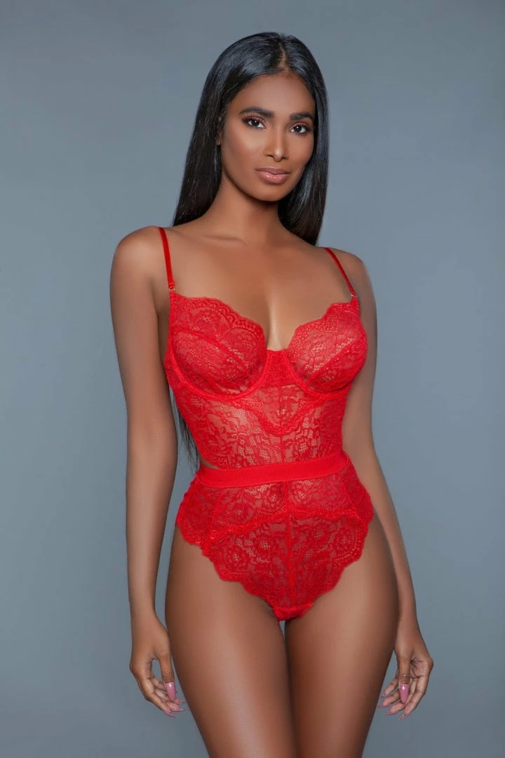 Be Wicked LINGERIE Bettany Red Bodysuit 3 Be Wicked LINGERIE Bettany Red Bodysuit