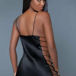 Be Wicked Brooklyn Black Slip LINGERIE