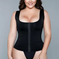 Be Wicked LINGERIE Miraculous Shapewear Top Black