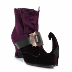 Ellie Shoes Velvet Elf Ankle Boot