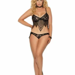 Elegant Moments Romantic Bra Set Plus Size Lingerie